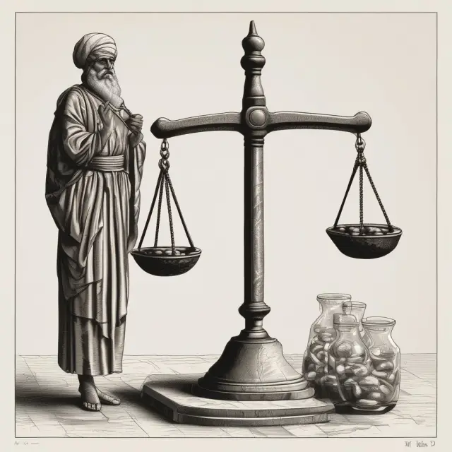 Image of a balance with Oman