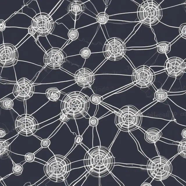Banks as nodes linked by inter-bank payment networks, representing on-us transactions.