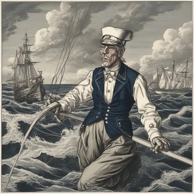 An institutional investor steers a ship amidst a stormy sea, represented by fluctuating Treasury yield curves, seeking clear waters for informed investment decisions.