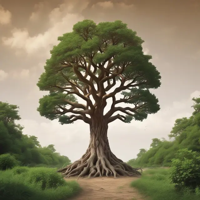 A tree with branches bearing the Berkshire Hathaway and Citigroup logos, representing the growth of successful bank holding companies in a flourishing banking ecosystem.