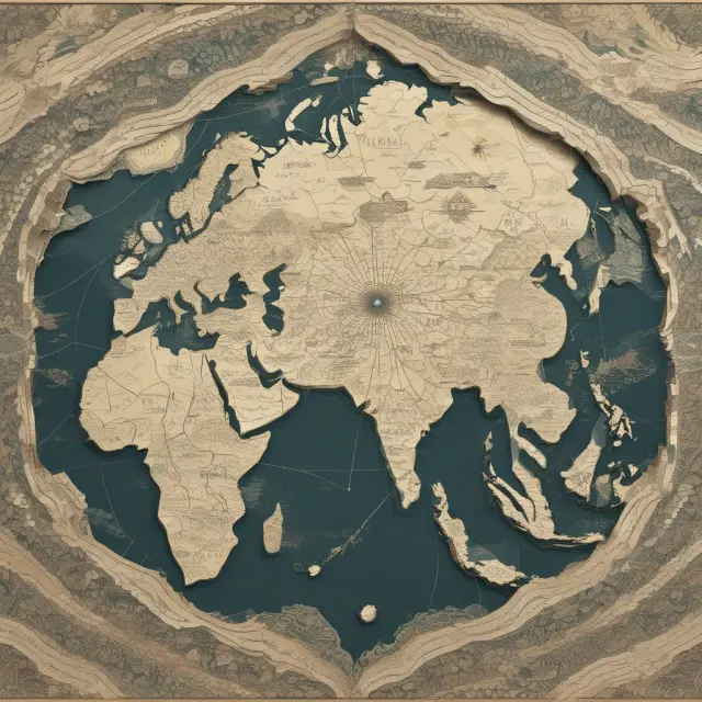 A vast silken web connects Asia, Africa, and Europe, representing the Silk Road Economic Belt