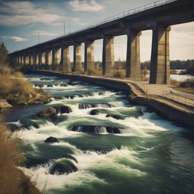 Visualizing mortgage payments flowing beneath a bridge of base rent in a real estate investing scenario