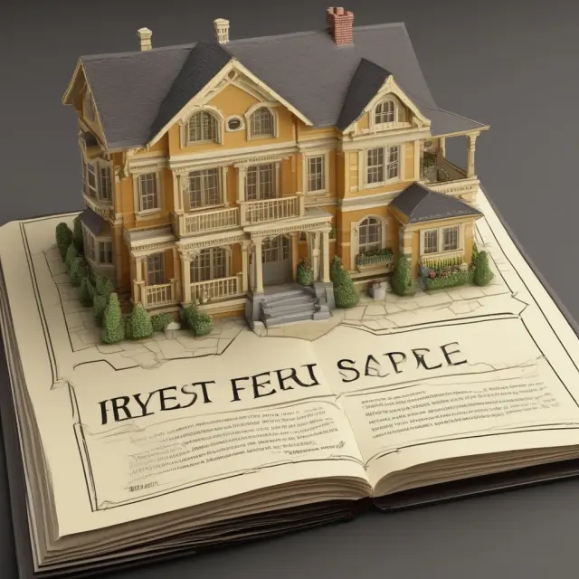 Golden rulebook with property types illustrations and base rent amounts