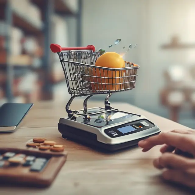 Consumer manipulating digital scales to commit online shoplifting via chargebacks with e-commerce cart and bank