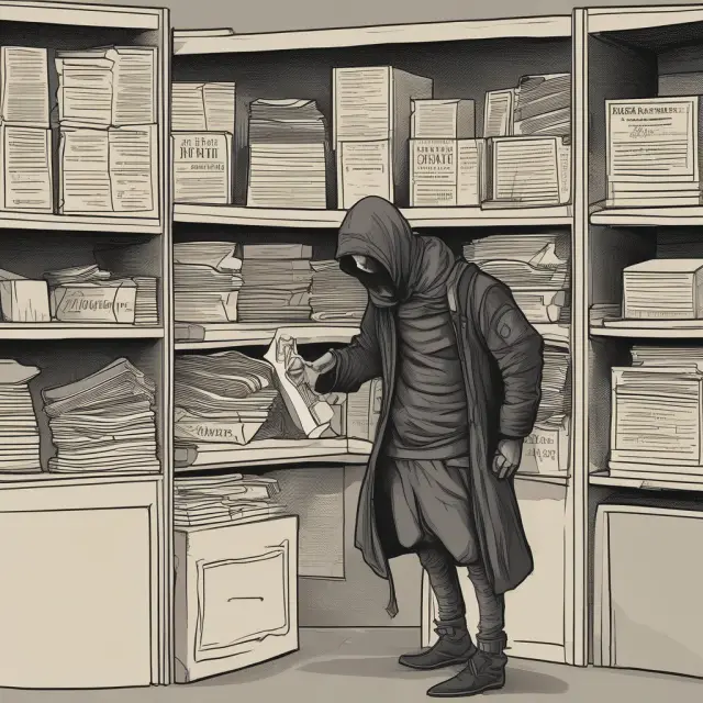 Thief steals pirated digital content from merchants guarded by Digital Rights Management (DRM), as authorities issue takedown notices
