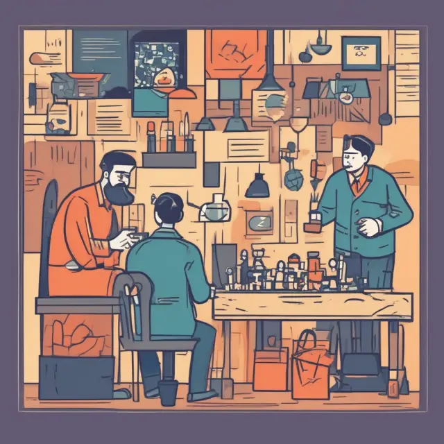 A game of chess scene representing common challenges in online shoplifting: chargebacks, piracy, prevention strategies, consumer impact, and future outlook
