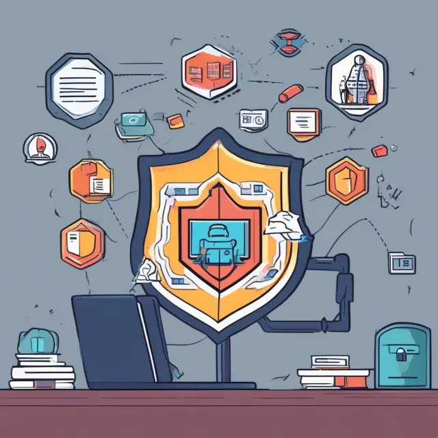 Online banking: Person managing transfers and bill payments, secured by cybersecurity measures