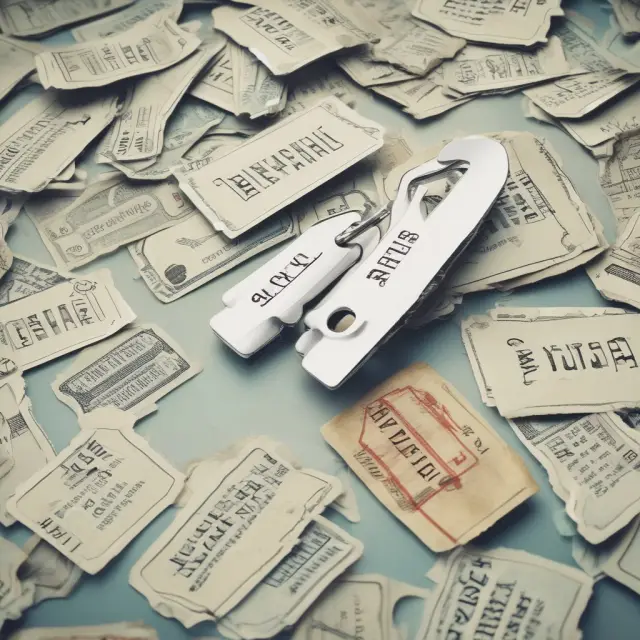 Image of hotel keys and airline tickets floating on an invisible sea with text 