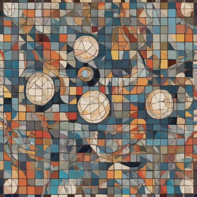 A mosaic of four interconnected elements symbolizing age-based, channel-based, volume, and geography-based opaque pricing techniques