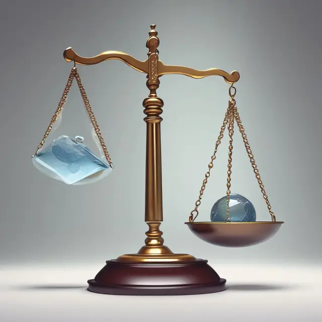 Visualizing the benefits and challenges of opaque pricing: Balance scale showing lower prices (hidden) vs. transparency