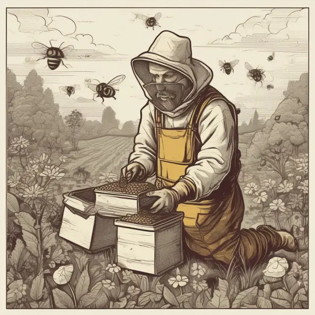 An operating company is illustrated as a gardener nurturing land and growth, while a REIT is depicted as a beekeeper gathering honey from various properties