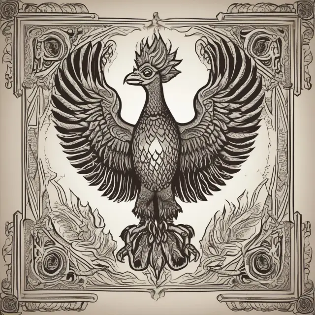 An image of OPEC symbolized by a majestic phoenix, representing its ability to rise above geopolitical tensions and market fluctuations while maintaining control over the oil industry