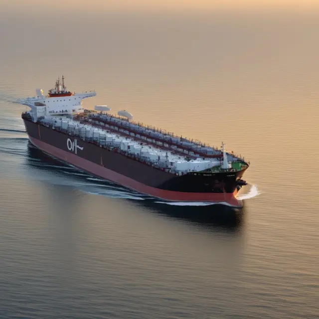 A fleet of OPEC oil tankers navigating choppy technological waters to stay competitive in the rapidly changing oil industry.