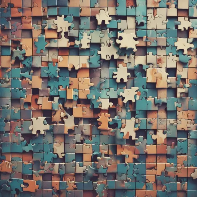 Third-party providers and banks coming together in an open banking ecosystem, forming a comprehensive financial puzzle for consumers
