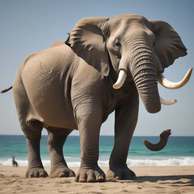 An elephant and a rhinoceros symbolizing open cover and facultative marine insurance, respectively, demonstrating their key differences in coverage and flexibility for high-volume shipping