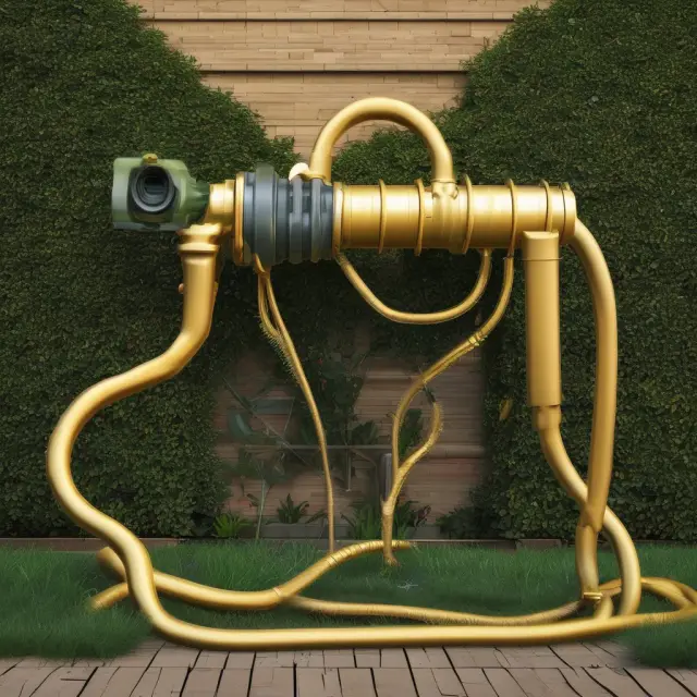 Golden hose expanding into a mortgage pipeline, symbolizing open-end mortgage