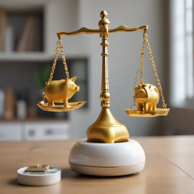 Homeowner evaluating traditional fixed-rate and adjustable-rate mortgages next to an open-end mortgage with a golden piggy bank symbolizing flexibility