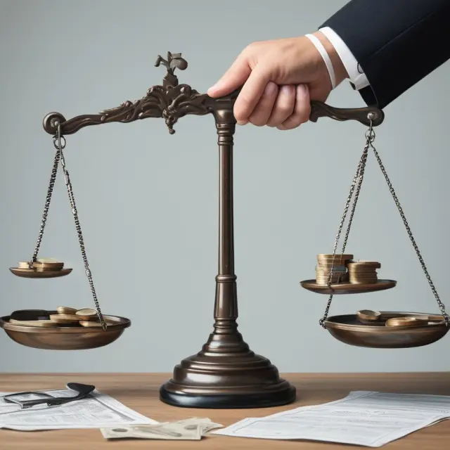 An investor balances investment objectives and fund expenses on a scale to make informed decisions about investing in an open-end fund.