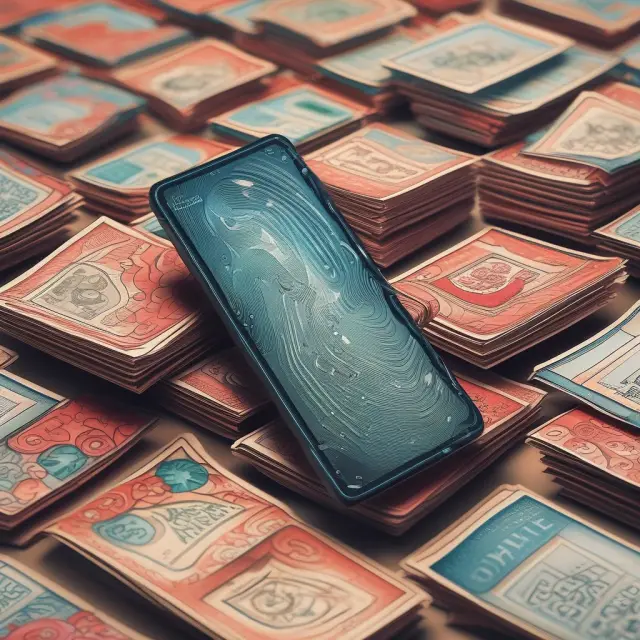 A digital wave crashing onto a sea of open loop cards, representing contactless payment and mobile wallet integration.