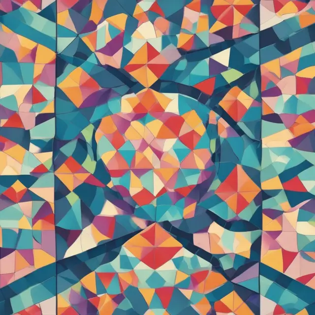 Mosaic of open loop cards: credit, debit, gift, and payroll cards forming a unified network for diverse financial transactions. SEO: open loop card, mosaic, credit, debit, gift, payroll.