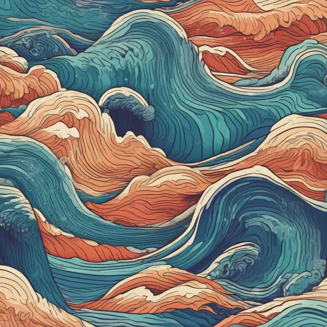 Waves of open-market rates versus the tide of discount rates, symbolizing the differences and connection between interest rates in finance