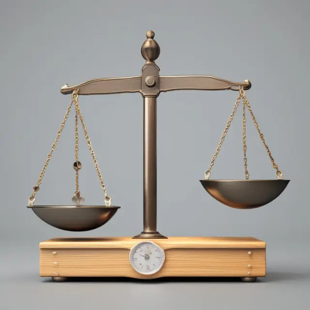 A balance scale illustrating Open Trade Equity (OTE) as a pendulum affecting maintenance margins