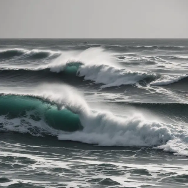 Open interest as waves in an ocean, revealing market depth and liquidity