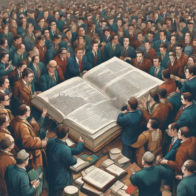 Traders interacting with a dynamic derivatives market. Open interest depicted as a flowing river of contracts.
