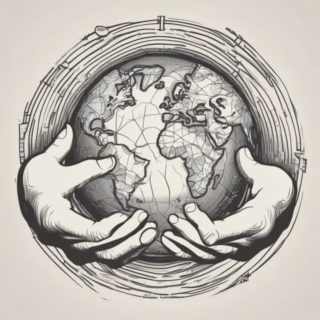 Hands opening to release a globally interconnected world of open and closed financial markets