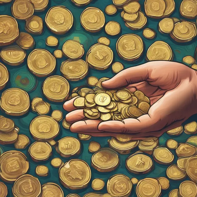 Golden coins symbolizing investments being poured into a diversified portfolio consisting of mutual funds and ETFs for institutional investors
