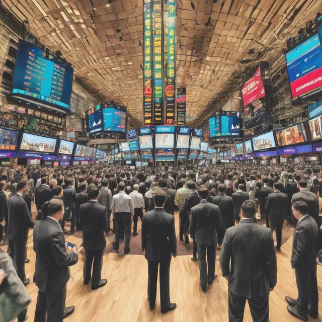 A metaphorical representation of the Nasdaq opening cross system, where buy and sell orders come together in harmony to determine a fair market price