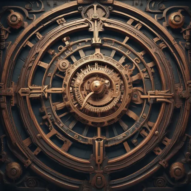 A clockwork representation of the Nasdaq exchange during opening cross, with gears turning to symbolize OIO orders providing essential market liquidity