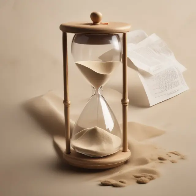 An hourglass representing listing agreement durations, highlighting the impact on agent commitment and motivation