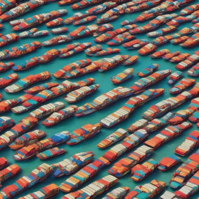 An image of a bustling marketplace where tradable rights float on a sea of shares, symbolizing the potential for dilution through secondary market trading.