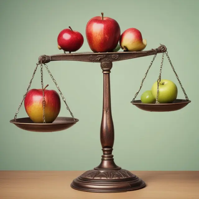 Scales comparing COGS and Operating Expenses on an Apple Income Statement