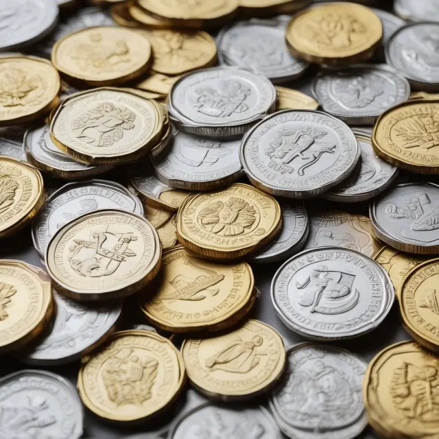 Gold coins symbolize stable operating revenue, while silver coins represent occasional non-operating income