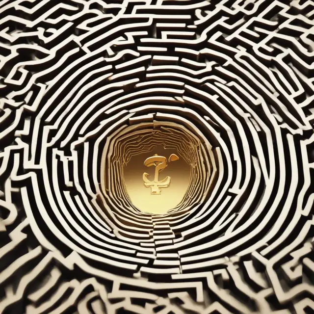 Golden coin moving through complex mazes, symbolizing Operating Cash Flow