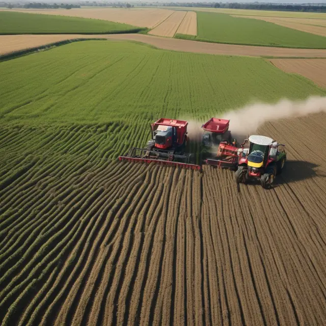 Image of a consulting firm logo next to an image of a farmer in a field, both representing businesses with significant variable costs.