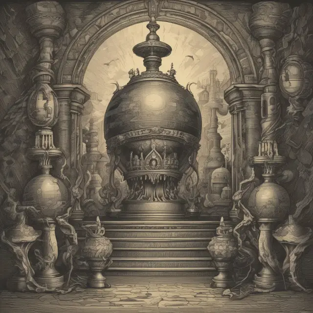 An institutional investor transforming costs into profits using a metaphorical alchemy set, with revenue-enhancing tools and operating efficiency levers.