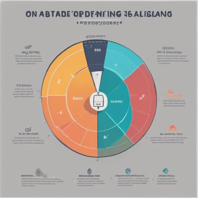 Scale with an operating ratio wheel on one side and a debt pyramid on the other, symbolizing the need to evaluate both for accurate financial analysis.