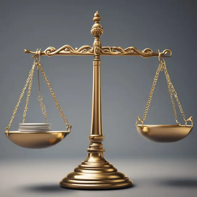 A balance scale with regulatory standards on one side and risk management strategies on the other, symbolizing effective operational risk management.