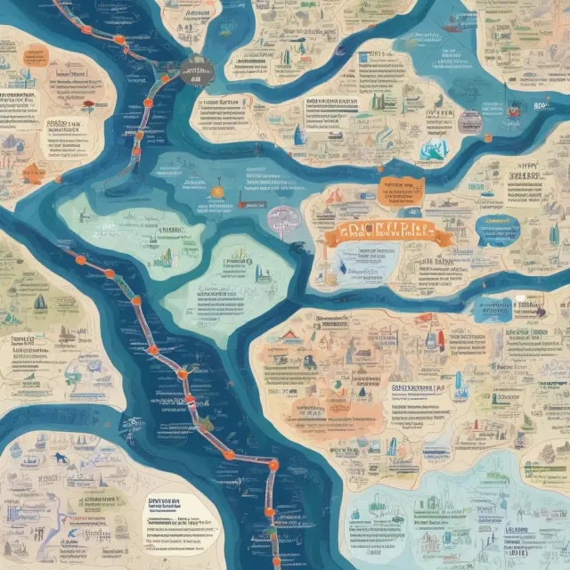 An image of a tranquil sea filled with various options contracts being fed by interconnected rivers representing OPRA