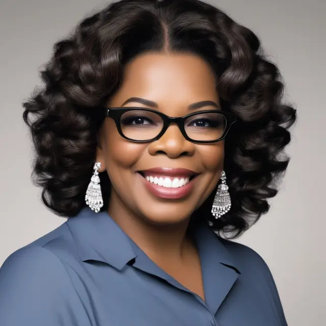 A torch being passed from Oprah to the next generation, symbolizing her impactful endorsements and their lasting legacy.