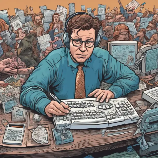 A determined option trader sits at their desk with the CBOE Margin Calculator open, using it to navigate the intricacies of option margin requirements.