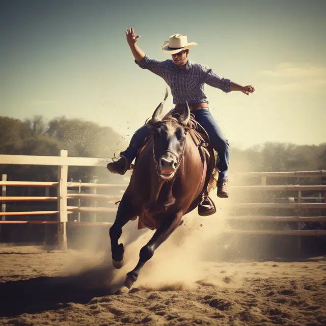 Bull riding a wave of stock market options representing the advantages of optionable stocks