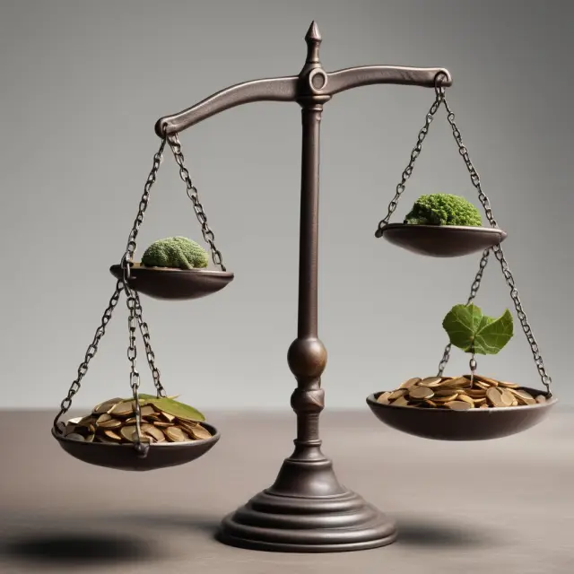 Two balanced scales represent YTM and OAS. Securities form the foundation.