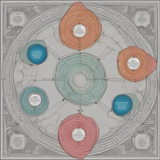 A colorful kaleidoscope image filled with options chains and graphs representing risk management through option pricing models and Greeks