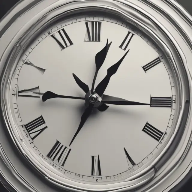 An illustration of a clock showing hour hands representing weekly options and a longer hand symbolizing LEAPS in option cycles.