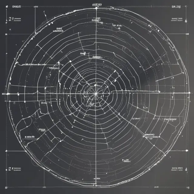 A night sky filled with constellations representing the three main option cycles: JAJO, FMAN, and MJSD