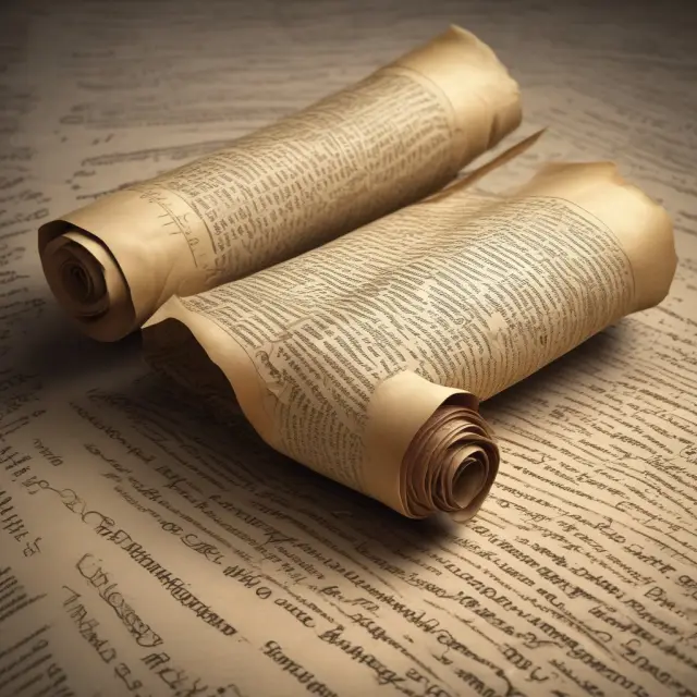 A large, ornate scroll unrolling to reveal the contents of the Options Disclosure Document, symbolizing the wealth of knowledge investors gain when learning about options trading.